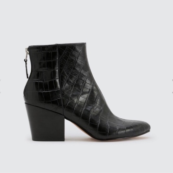 Dolce Vita Coltyn Black Leather Rear Zip Bootie size‎ 8 - Picture 2 of 16